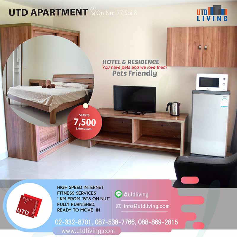 UTD living Apartment for Rent on Nut ��� BTS On Nut ������� �7500