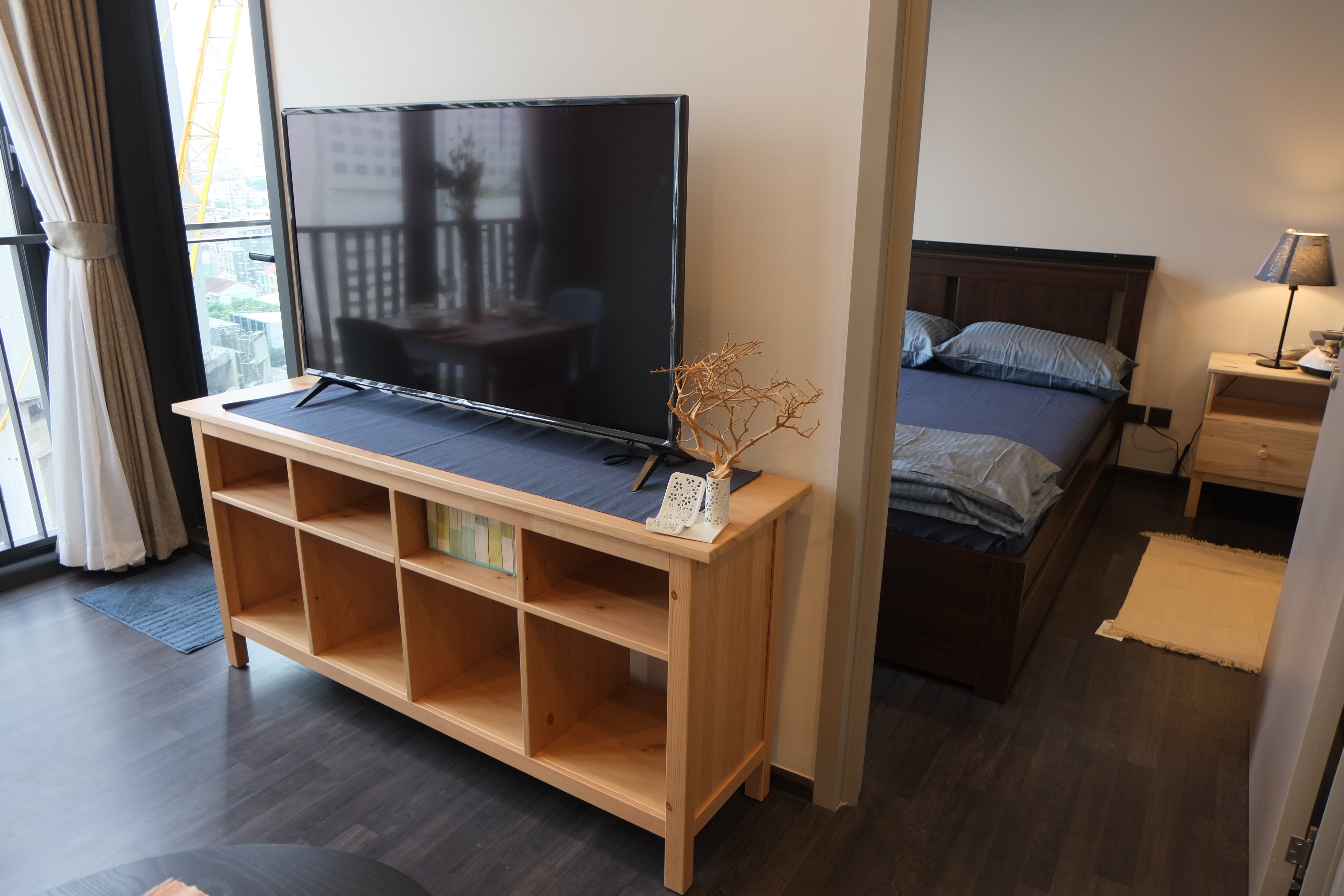 New 35 sq.m. fully furnished room for rent at The Line (Asoke-Ratchada) 300 meters distance from mrt Rama9