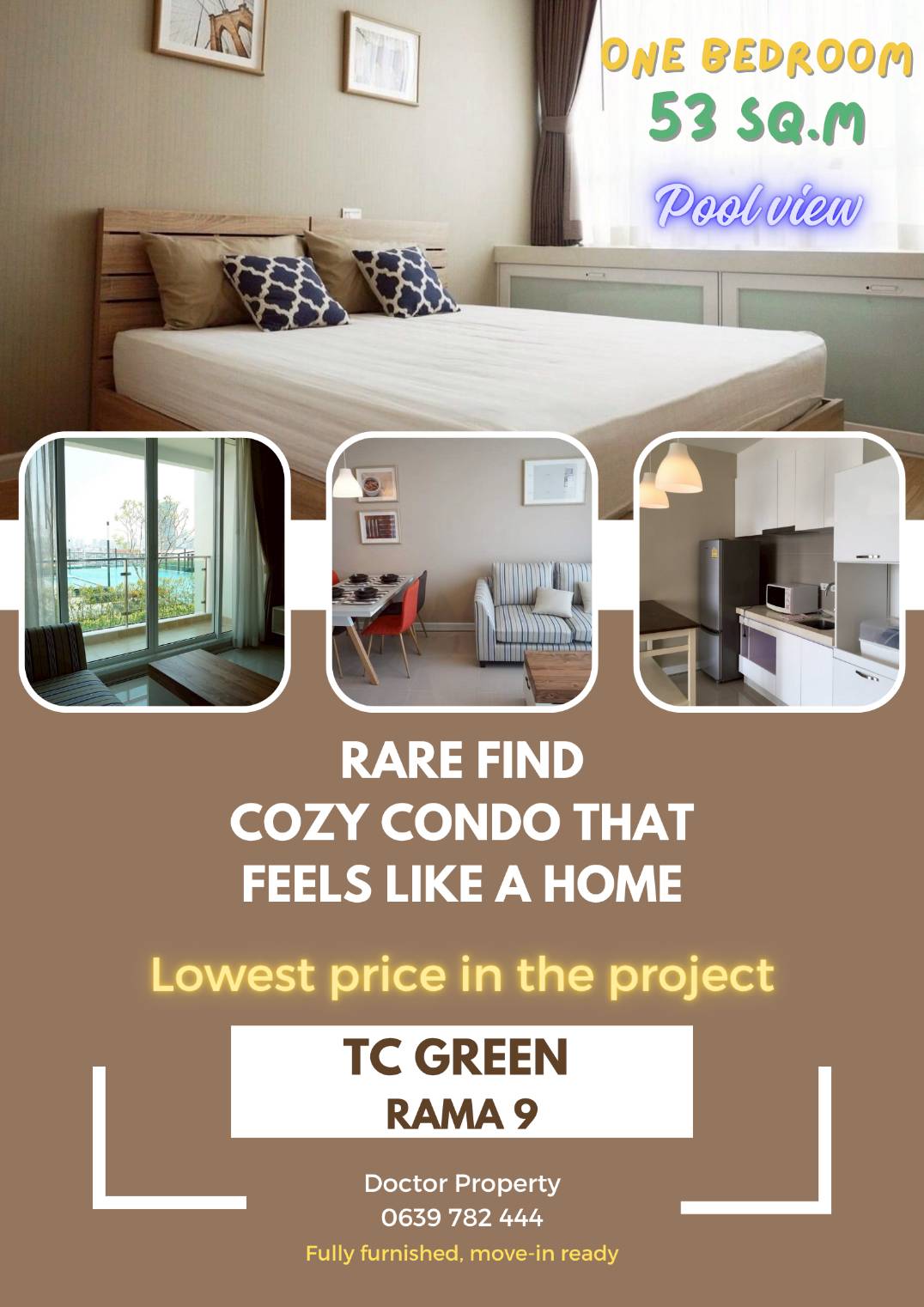 💧�Դ˹�ҵ�ҧ�������! �͹ⴡ�ҧ���ͧ ���þ.������ 9 � ���������  🔥�١�ش��ç��� 🔥 ��·ի�-��չ ������ 9 �͹������� 1 ��ͧ�͹ 53 ���.  🏡 Rare Find! Cozy Condo That