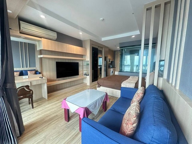 Condo for rent, Ladda Plus Studio, 6th floor, sea view, near Cent