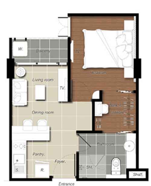 ��� �͹ⴷͧ���� 8 ���ŧ�ع �Ҥҹ������������� SALE THONGLOR CONDOMINIUM AT BEST PRICE CENTRAL SUKHUMVIT AREA 1 BEDROOM 1 ��ͧ�͹